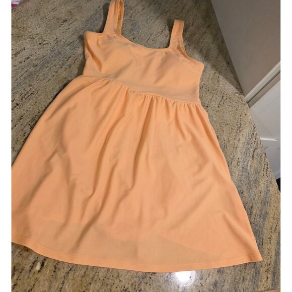 Old Navy Women Wrap-Front Swimsuit Swim Dress Side-Tie Sarong Style M Orange - Picture 7 of 11